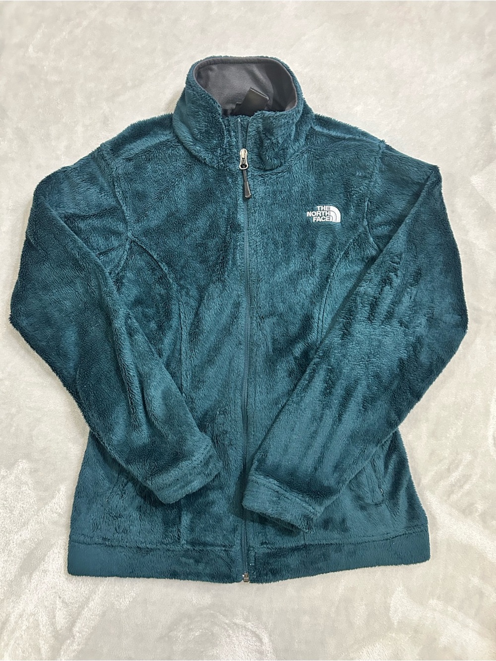 The North Face Osito Jacket Teal Women's Fuzzy Fleece Full-Zip